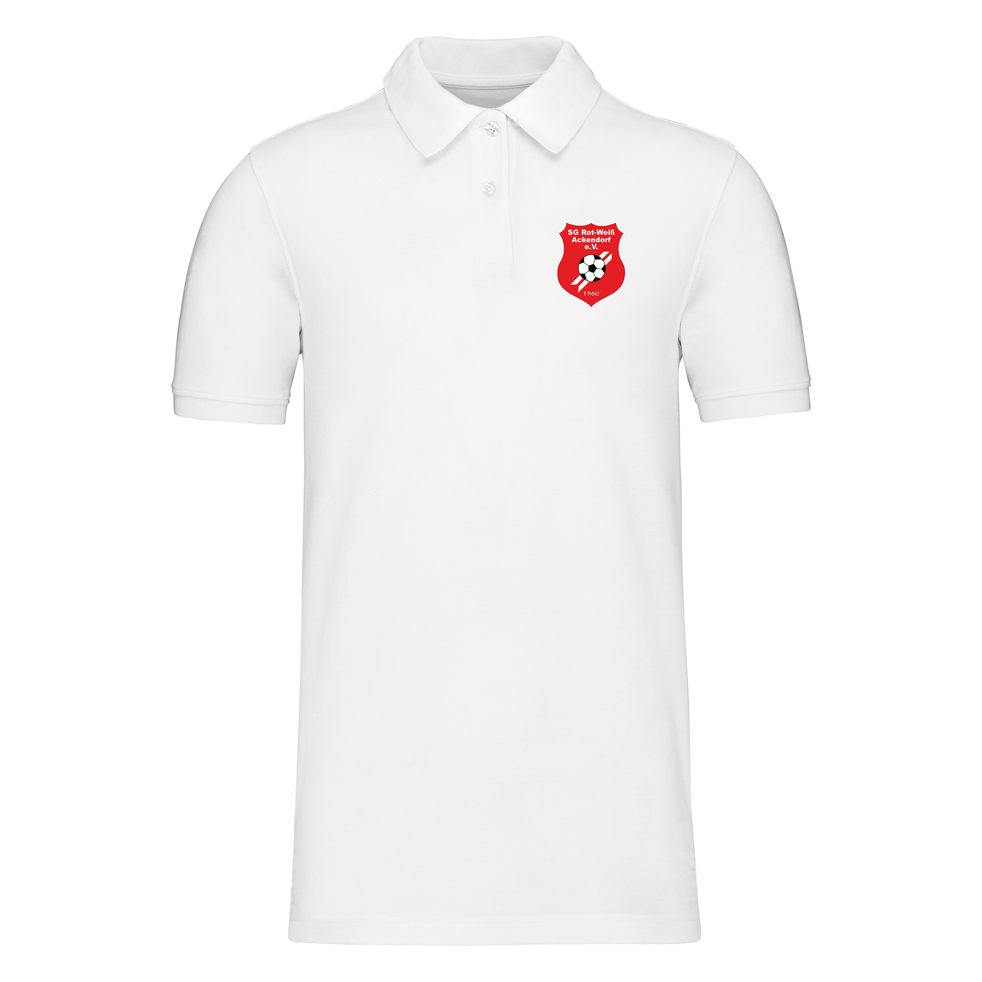 SG Rot Weiss Ackendorf Polo mit Front Druck